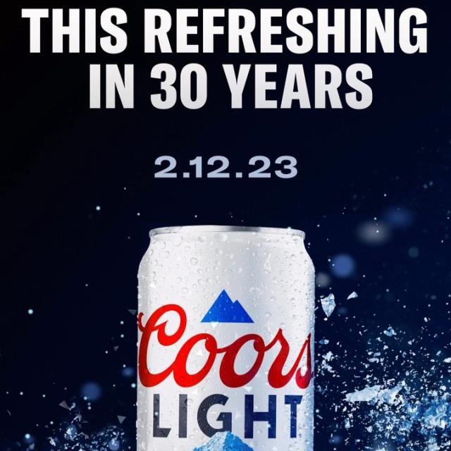 After 30 years, Coors Light is bringing Mountain Cold Refreshment back to the Big Game.
